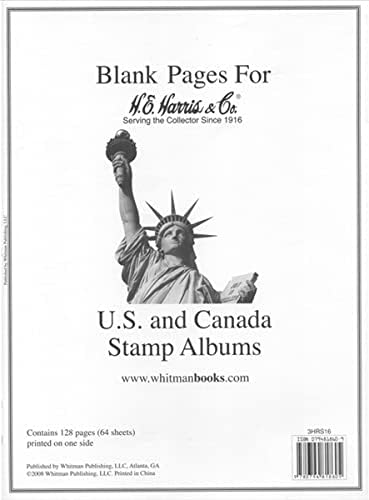 H.E. Harris & Co. United States and Canada Stamp Album Blank Pages by Unknown