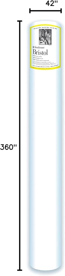Strathmore (345-43 300 Series Bristol Roll, Vellum Surface, 42 in x 10 yard - Image 2
