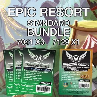 Mayday Games Epic Resort Game Accessory- Standard Card Sleeve Bundle by MAYDAYGAMES