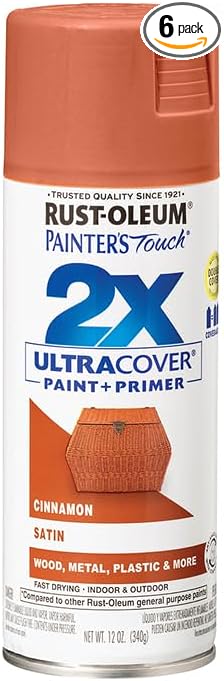 Rust-Oleum 334061-6PK Painter's Touch 2X Ultra Cover Spray Paint, 12 oz by Rust-Oleum