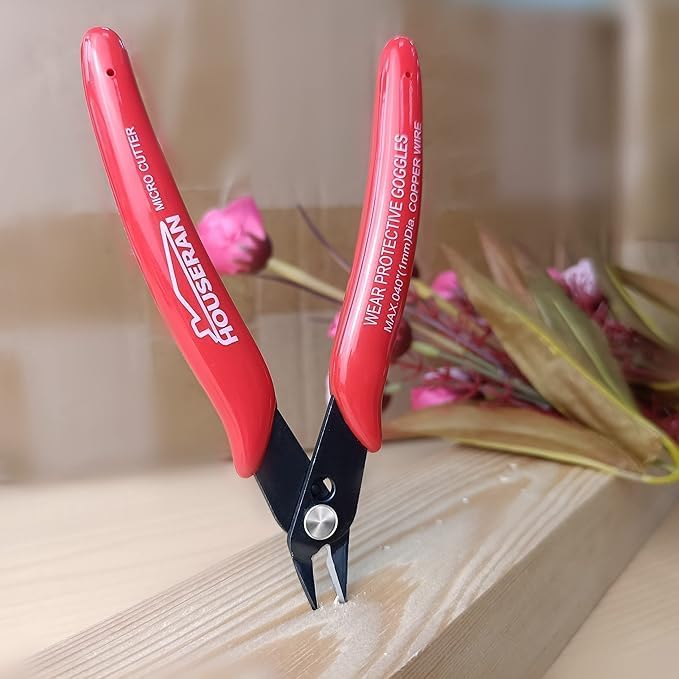 170 Wire Cutters, Small Wire Cutters, 2 PACK, 5 Inch Micro Flush Cutter - Image 6