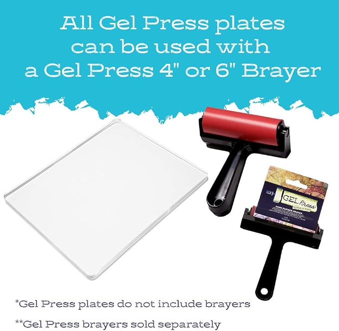 Gel Press Monoprinting Plate 8" x 10" 10802 - Image 8