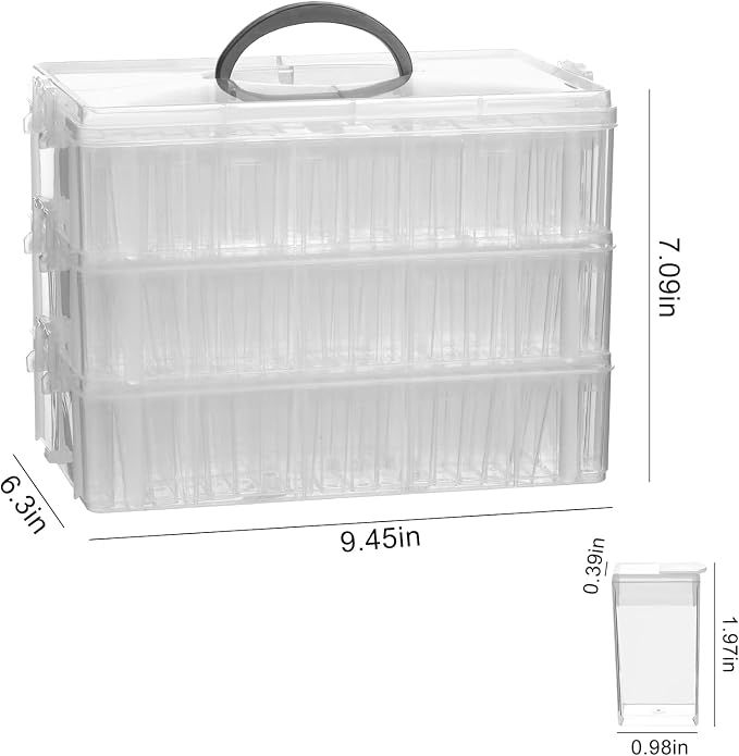 VTG Diamond Painting Storage Container, 240 Grids, Bead Organizer - Image 6