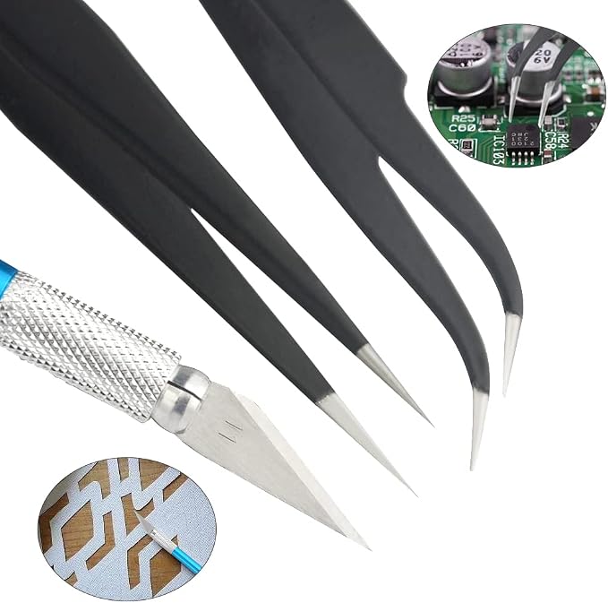 Professional 8 PCS Model Tools Kit Modeler Basic Tools Craft Set Hobby Building - Image 8