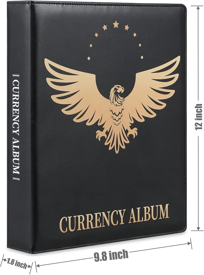 MUDOR Currency Album, 90 Pockets Banknote Collection Book - Image 6