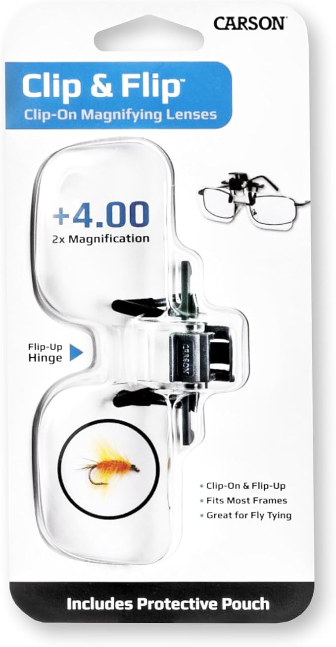 Carson Clip and Flip 2x Power Magnifying Lens | Handsfree Wearable Magnifier - Image 4