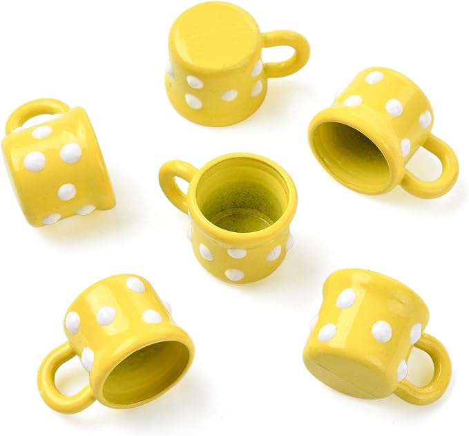 FASHEWELRY 6Pcs Alloy Mini Tea Cups - Image 7