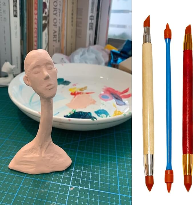 Polymer Clay Tools, Modeling Dotting Tools, Silicone Clay Sculpting Tool - Image 9