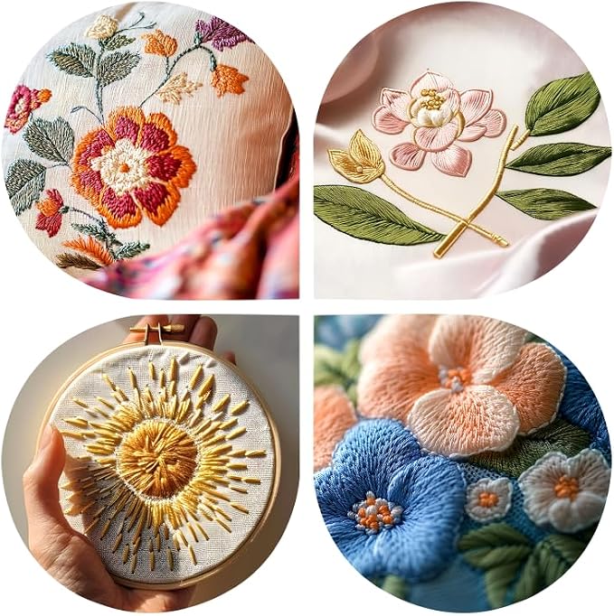 150 Color Skeins Rainbow Color Embroidery Floss,Cross Stitch Threads, Bracelet - Image 5