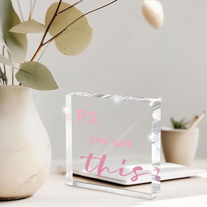 PS: You Got This' Bold Pink Acrylic Sign - Image 6