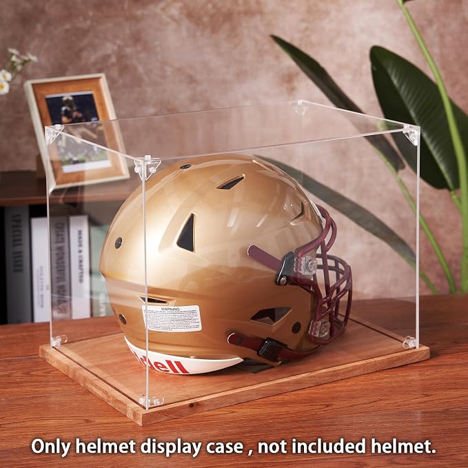 LITY Football Helmet Display Case, Full Size Acrylic Showcase - Image 6
