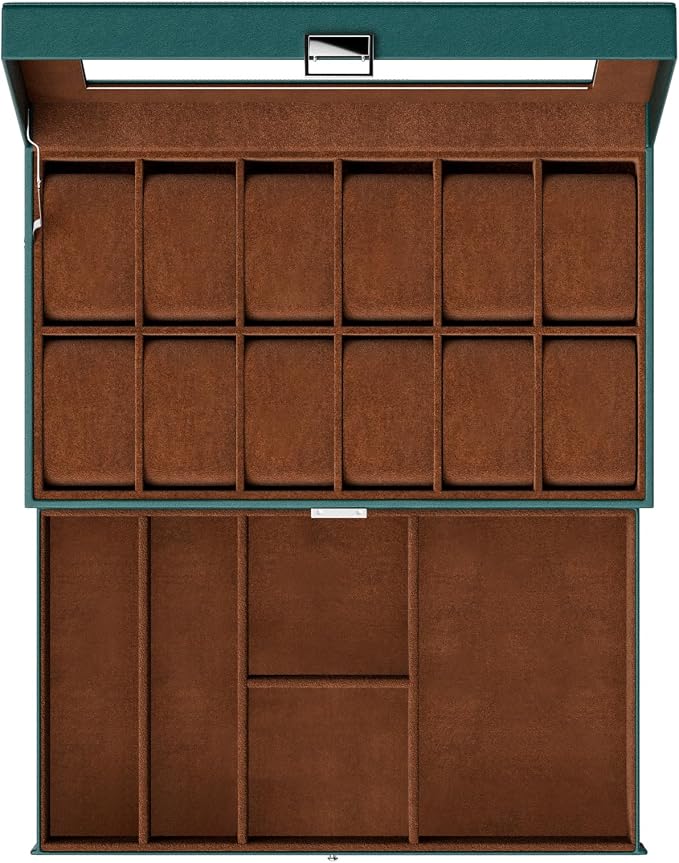 ProCase Watch Box, 12 Slot Mens Watch Case - Image 8