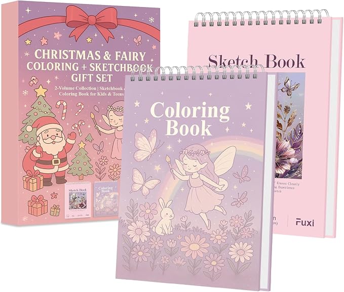 Fuxi Coloring Books for Girls, 60 Sheets Blank Sketch Book + 50 Designs Blank - Image 6