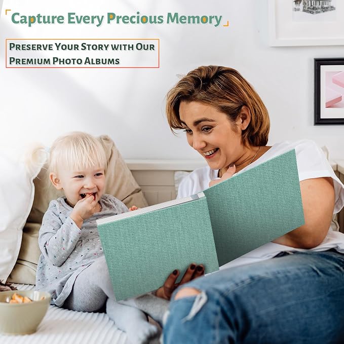 Artfeel Photo Album Self Adhesive Scrapbook, 60 Pages Large Photo Book - Image 6