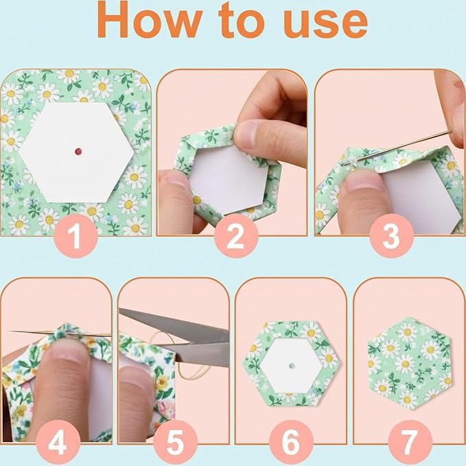 368 PCS 1", 1.5" and 2" Paper Piecing - Image 9