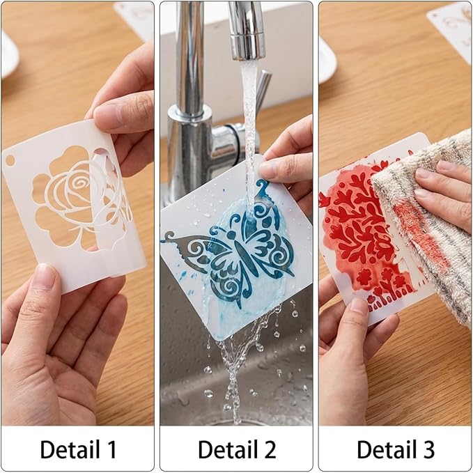 4 Inch Botanical Stencils for Painting - Image 9