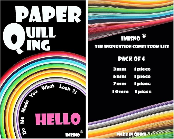 IMISNO Paper Quilling Strips Set 1040 Strips 26 Colors - Image 7