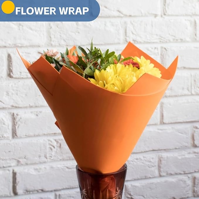 Orange Wrapping Paper 15"x450", Solid Color Orange Construction Bulletin Board - Image 8