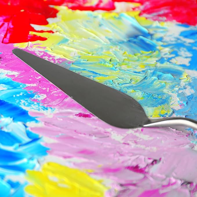 HARFINGTON 2pcs No.4 Palette Knives 15mm Width Stainless Steel Large Pointy - Image 7