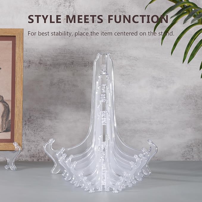 Artliving 4 Inch Clear Plastic Easels or Stand/Plate Holders to Display - Image 6