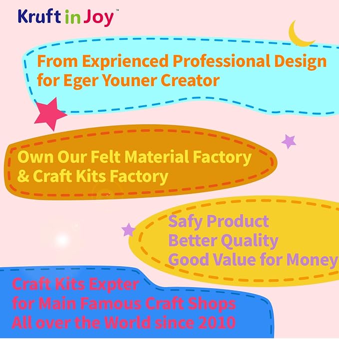 Kruft in Joy My First Sewing Kit Fun Felt Craft - Image 8
