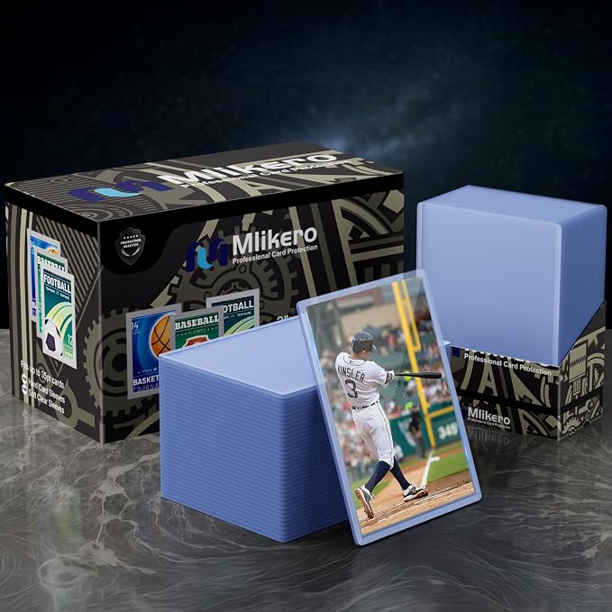 50 Count Card Sleeves Hard Plastic, Football and Game Cards - Image 5