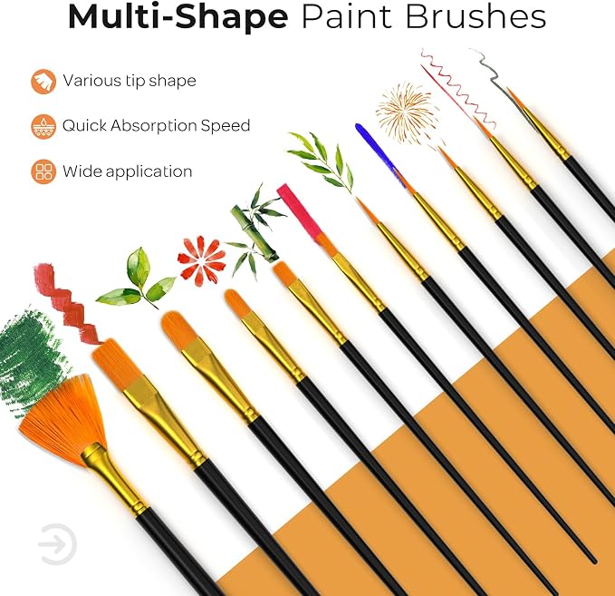 Nicpro Acrylic Paint Set, 24 Colors - Image 9