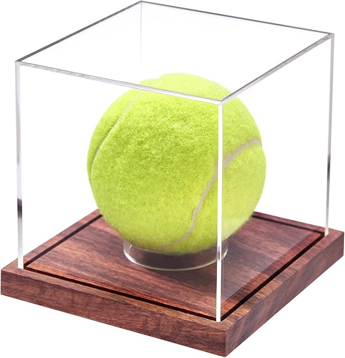 LITY Baseball Display Case, No Assembly Required Clear Cube Tennis Ball Holder - Image 6