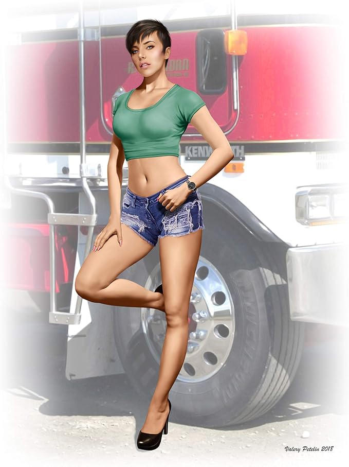 Master Box 24061 "Looking for A Long HAUL Partner, Mindy 1/24 Scale Model KIT by Masterbox