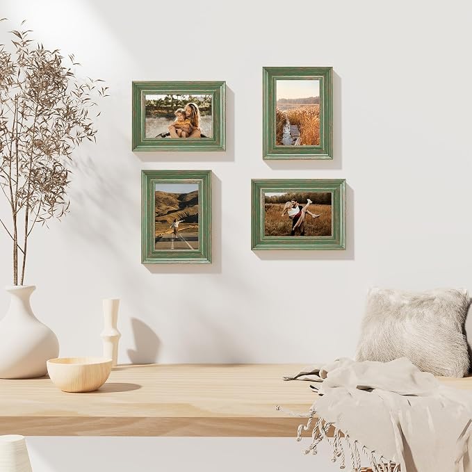 Vittanly 4x6 Picture Frames Set of 2, Ornate Vintage Photo Frame - Image 7