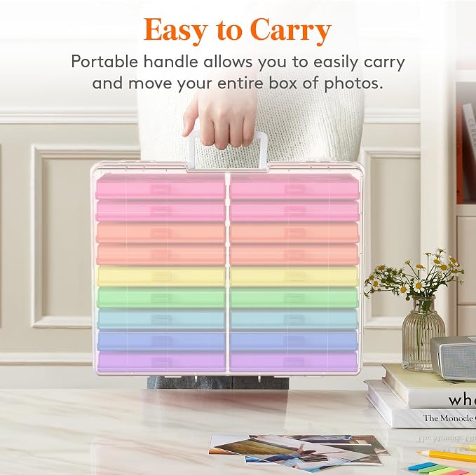 Lifewit 18 Pcs Photo Storage Box, Photo Albums 4x6 Pictures, Acid-Free - Image 8