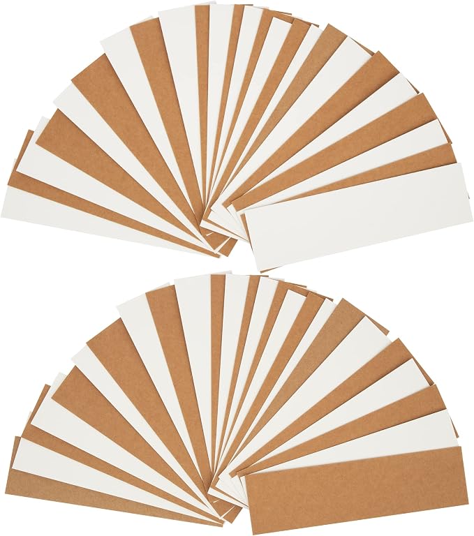 SWATOM Kraft Paper Blank Bookmarks Cardstock 50 PCS Bulk - Image 7