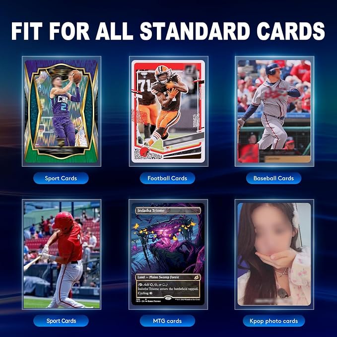 2000ct Clear Card Sleeves for Trading Cards, Soft Baseball Sports Card Sleeves - Image 6