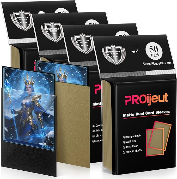 200 Pack Card Sleeves, Matte Dual Trading Card Sleeves - Image 8