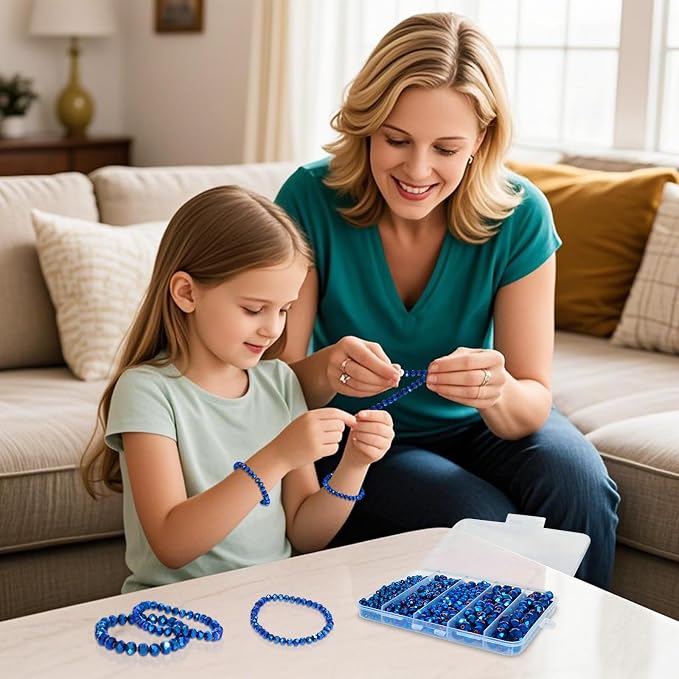 460Pcs 8mm Crystal Glass Beads for Jewelry Making Beads for Bracelets Necklace - Image 5
