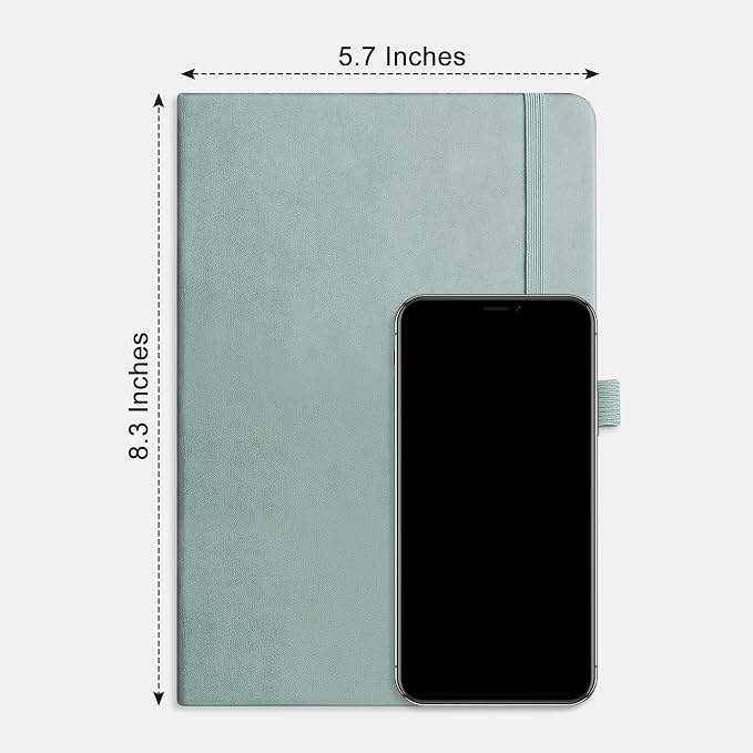 RETTACY Lined Journal Notebook, 192 Numbered Pages, A5 Size | Leather Hardcover - Image 9