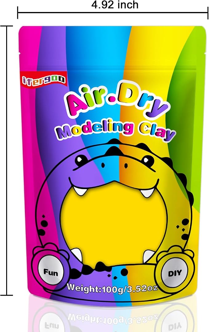 ifergoo Yellow Air Dry Clay, DIY Creative Modeling Clay - Image 7