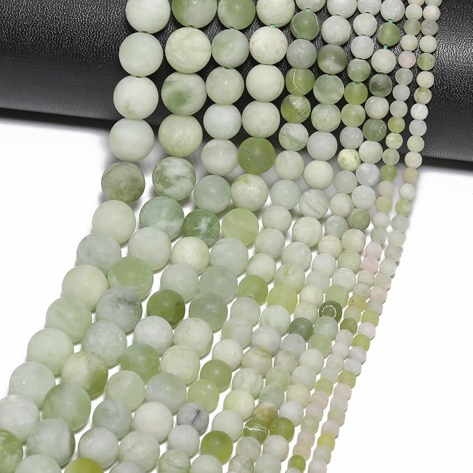 60pcs Natural Matte Grape Gemstone Beads,6mm Frosted Round Loose Stone Beads - Image 7