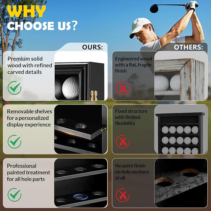 JupDec Golf Ball Display Case Frame - Image 8