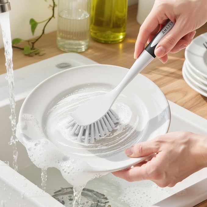 Amazer Dish Brush, 2 Pack Dish Scrubber - Image 8