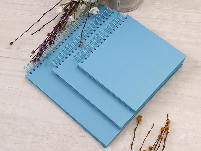 potricher 12 x 12 Inch Large DIY Scrapbook Photo Album 80 Pages Thick Kraft - Image 6