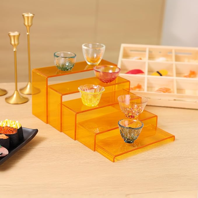 Goabroa Display Risers, 2 Sets 5 Tier Rectangular Risers Display Stands - Image 6