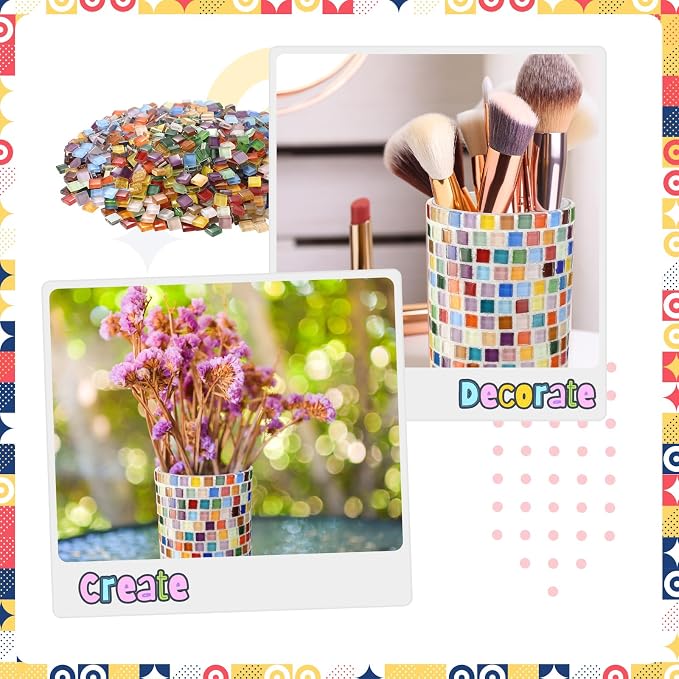 LemonRoad 2 Set DIY Mosaic Vase Kit Gifts - Image 6
