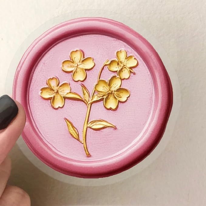 50 Pcs Clear PET Wax Seal Aesthetic Stickers - Image 6
