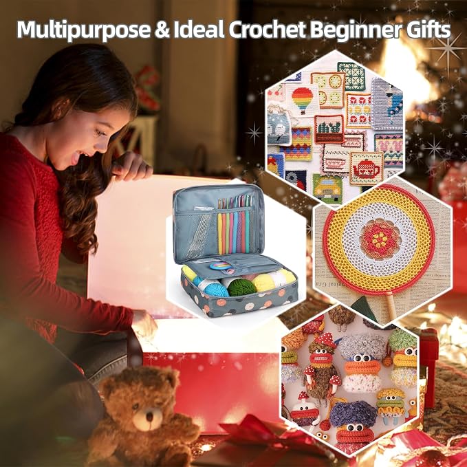 Katech Beginner Yarn for Crocheting and Knitting-Crochet Yarn Kit for - Image 7