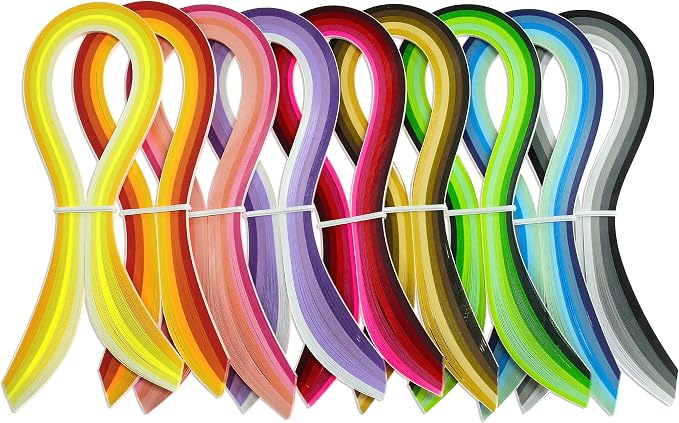 Zorfeter Multi-Color Quilling Paper Strips Kits, 3mm Width, 900 Strips - Image 7