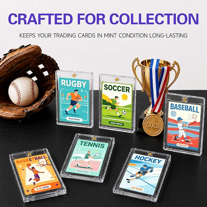 Magnetic Card Holders for Trading Cards,Card Magnetic case12 Pack Upgraded - Image 7