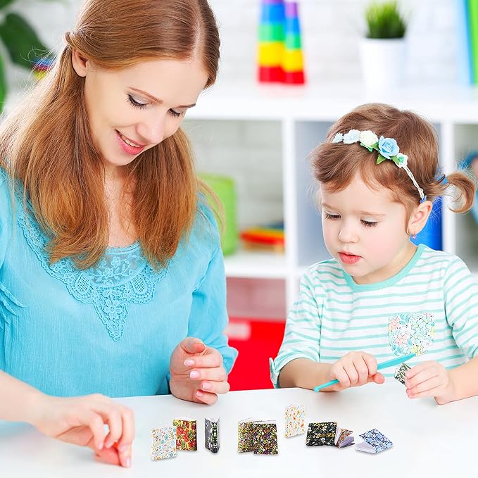Skylety 24 Pieces 1:12 Scale Miniatures Dollhouse Books Assorted Miniatures - Image 7