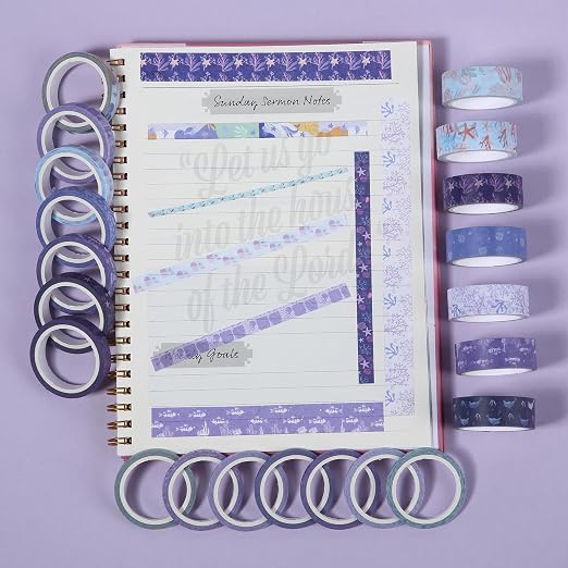 Mr. Pen- Washi Tape Set, 21 Rolls, 5 Yards/Roll | Washi Tape - Image 9