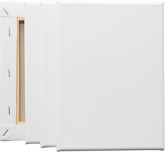 FIXSMITH Stretched White Blank Canvas- 5x7 Inch, 6 Pack, 100% Cotton, 5/8 Inch - Image 7